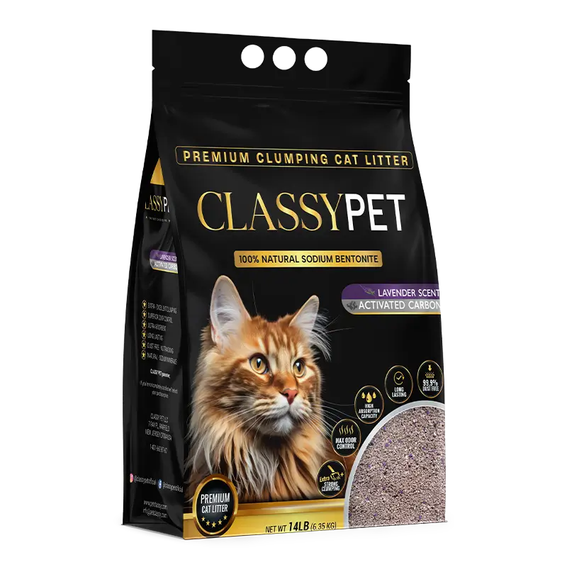 Activated Carbon Lavender Scent Cat Litter