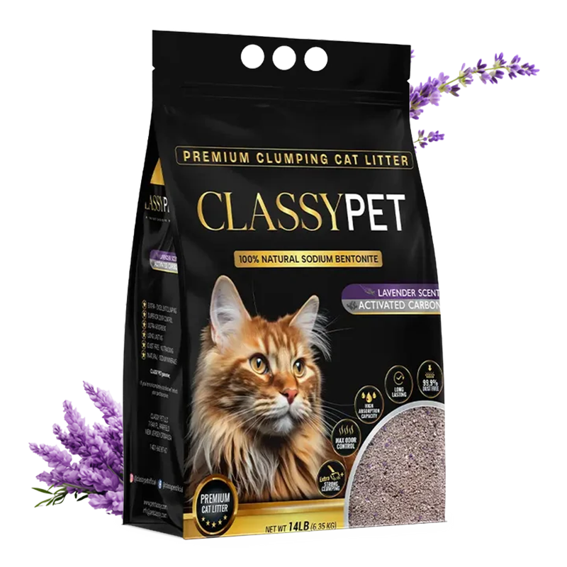 Activated Carbon Lavender Scent Cat Litter