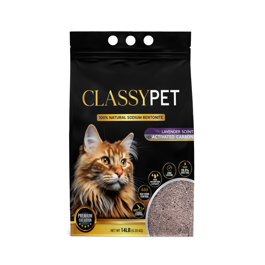 Activated Carbon Lavender Scent Cat Litter